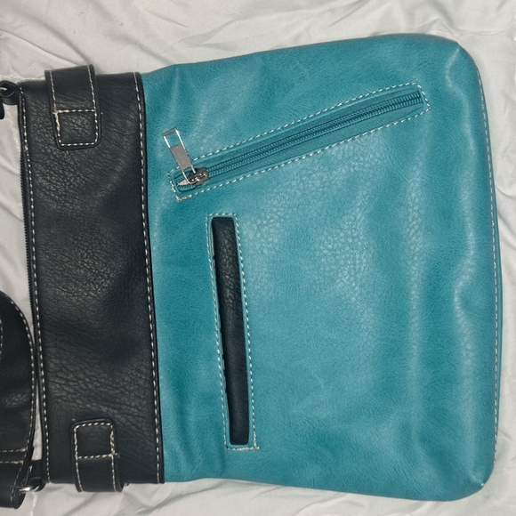 Turquoise cross body purse - Picture 2 of 3